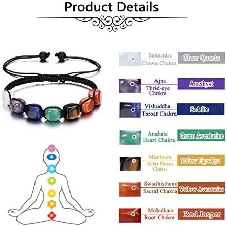 Healing Crystal Chakra Energy Bracelet