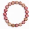8mm Rhodonite Healing Stone Beads for Emotional Balance & Heart Chakra Support