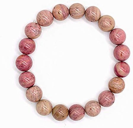 8mm Rhodonite Healing Stone Beads for Emotional Balance & Heart Chakra Support