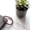 8mm Rhodonite Healing Stone Beads for Emotional Balance & Heart Chakra Support