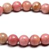 8mm Rhodonite Healing Stone Beads for Emotional Balance & Heart Chakra Support