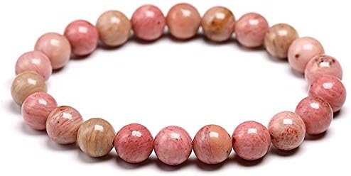 8mm Rhodonite Healing Stone Beads for Emotional Balance & Heart Chakra Support