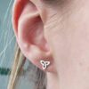 Sterling Silver Celtic knot Stud Earrings -  6mm (APPROX