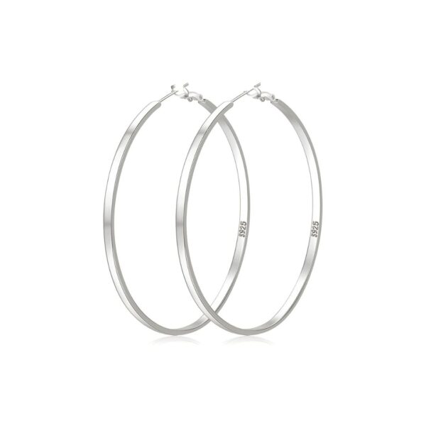 Classic Sterling Silver Hoop Earrings – Hypoallergenic, Durable, and Stylish