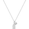 Feather Crystal in 925 Sterling Silver necklace 45cm