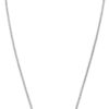 Feather Crystal in 925 Sterling Silver necklace 45cm