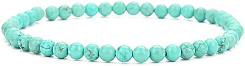 Natural Turquoise Healing Gemstone Bracelet 4mm Beads