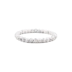 6MM White Howlite Crystal Stone Healing Bracelet